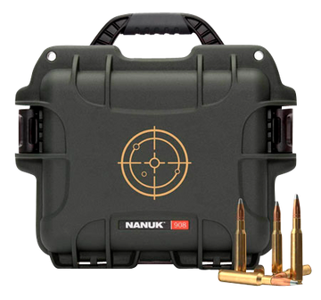 Nanuk 908 Ammo Case .223 Rem 600-Rd Black/White NK-7 Resin
