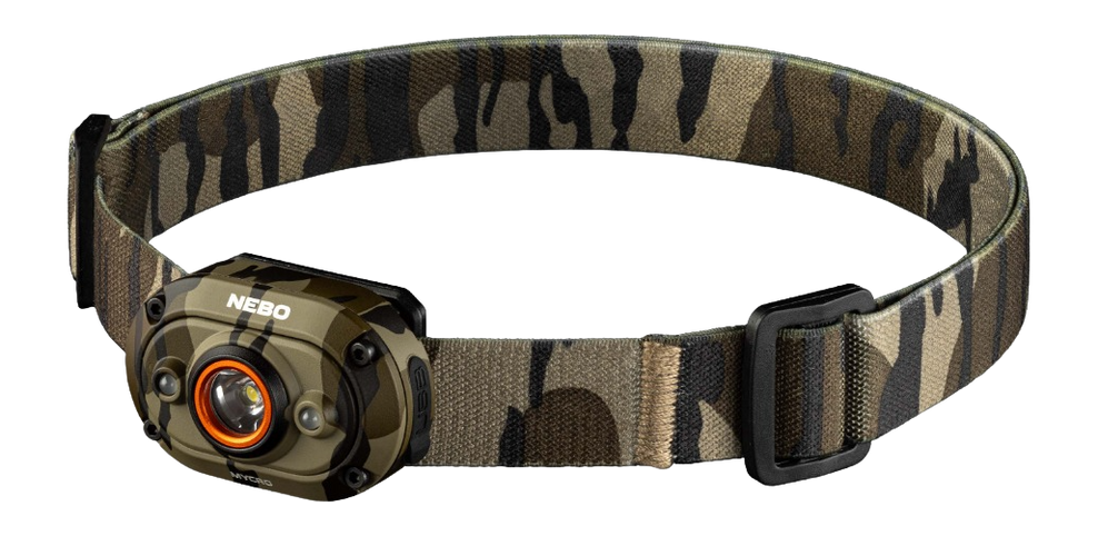 NEBO MYCRO 450 Headlamp 450 Lumen USB-C Rechargeable LED - Mossy Oak Bottomland