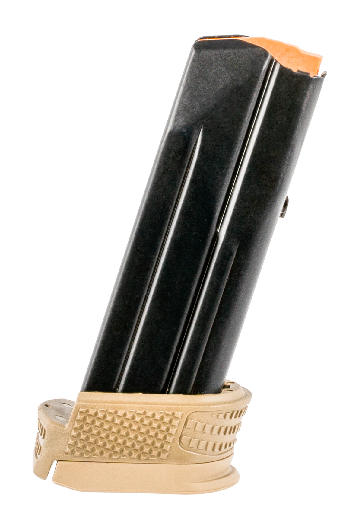 FN 509 Compact 9mm Luger 15-Rd Steel Pistol Magazine w/ Base Pad & Sleeve - Black/FDE