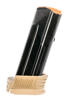 FN 509 Compact 9mm Luger 15-Rd Steel Pistol Magazine w/ Base Pad & Sleeve - Black/FDE
