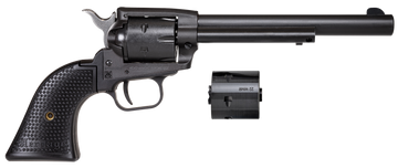 Heritage Mfg Rough Rider 22 LR/22 WMR 6.5" 6-Shot SAO Revolver - Black Satin