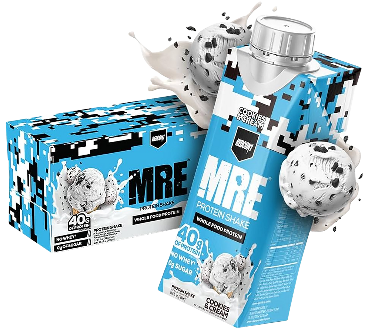 Redcon1 MRE Ready to Drink Cookies N Cream 14 oz - 12 Pack