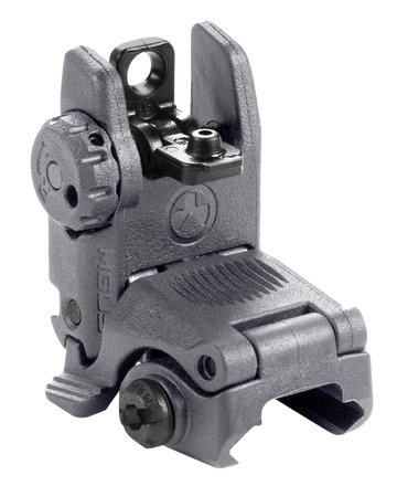 Magpul Industries MBUS Rear Sight Stealth Gray Polymer Flip-Up for AR-15/M16