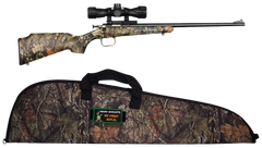 Crickett KSA2163BSC Youth Package 22 LR 16.12" 1-Rd Bolt Action Rifle - Mossy Oak Break-Up Camo Stock