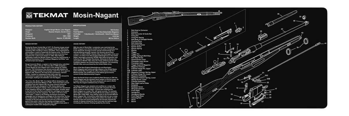 TekMat Mosin Nagant Gun Cleaning Mat 36x12