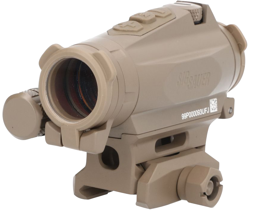 Sig Sauer Electro-Optics Romeo4XT-Pro 1x20mm 2 MOA Red Ballistic Circle Dot Multi Reticle Red Dot Sight - Flat Dark Earth