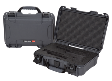 Nanuk 909 Glock Compatible Handgun Case Graphite Resin