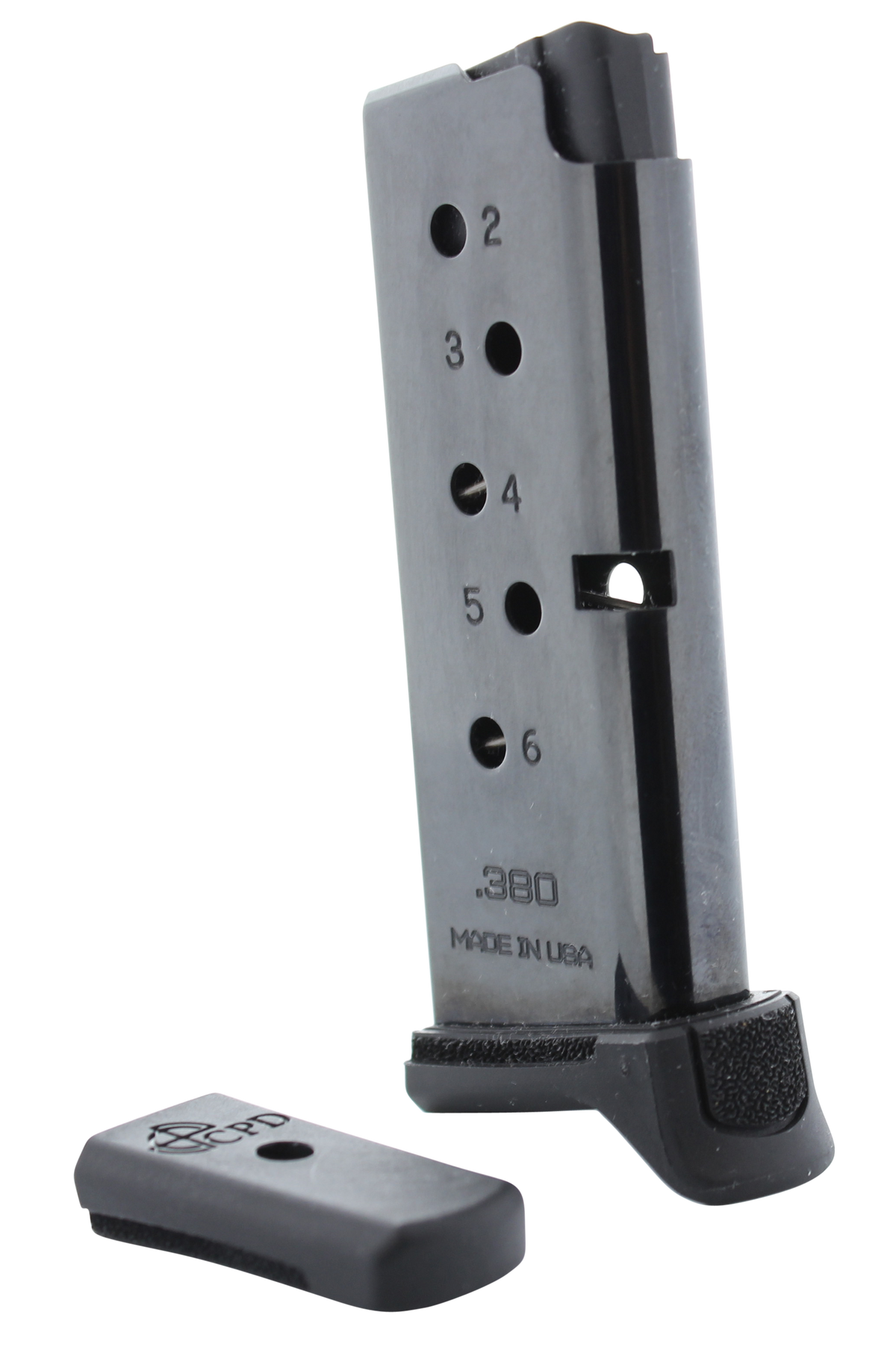 DuraMag 6rd .380 ACP Replacement Magazine for Ruger LCP/LCP II - Carbon Steel