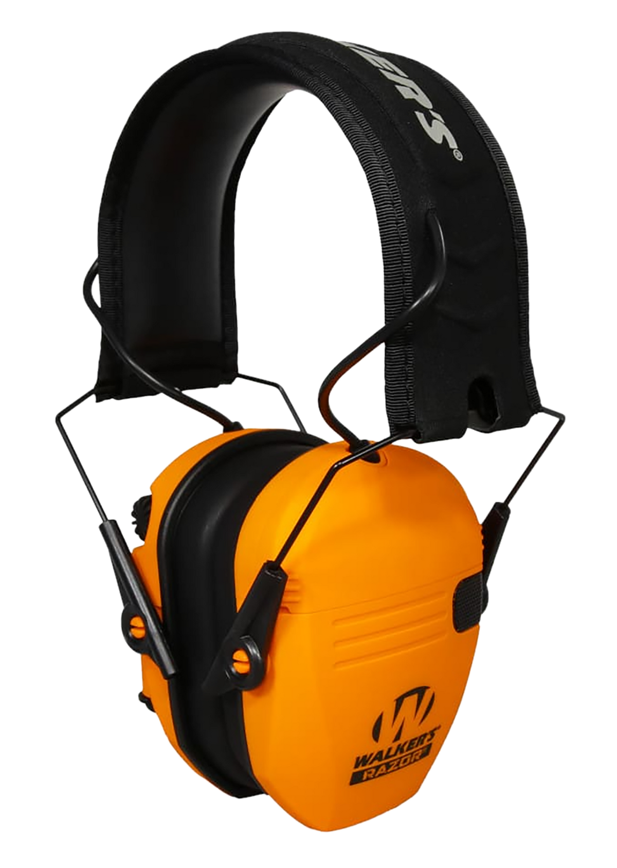 Walkers Game Ear Razor Slim Electronic Muff 23 dB Over the Head Blaze Orange/Black Polymer