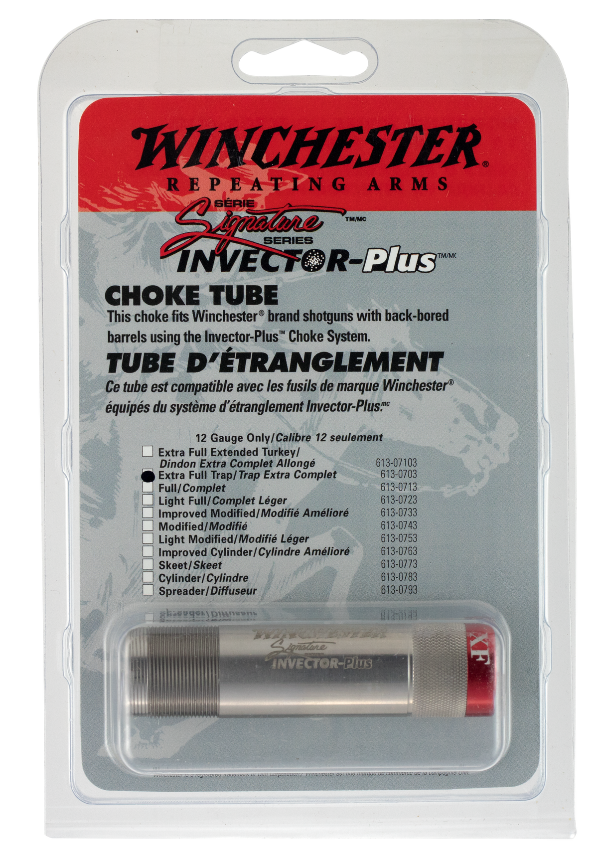 Winchester Invector Plus Signature 12 Gauge Improved Cylinder Extended Choke Tube