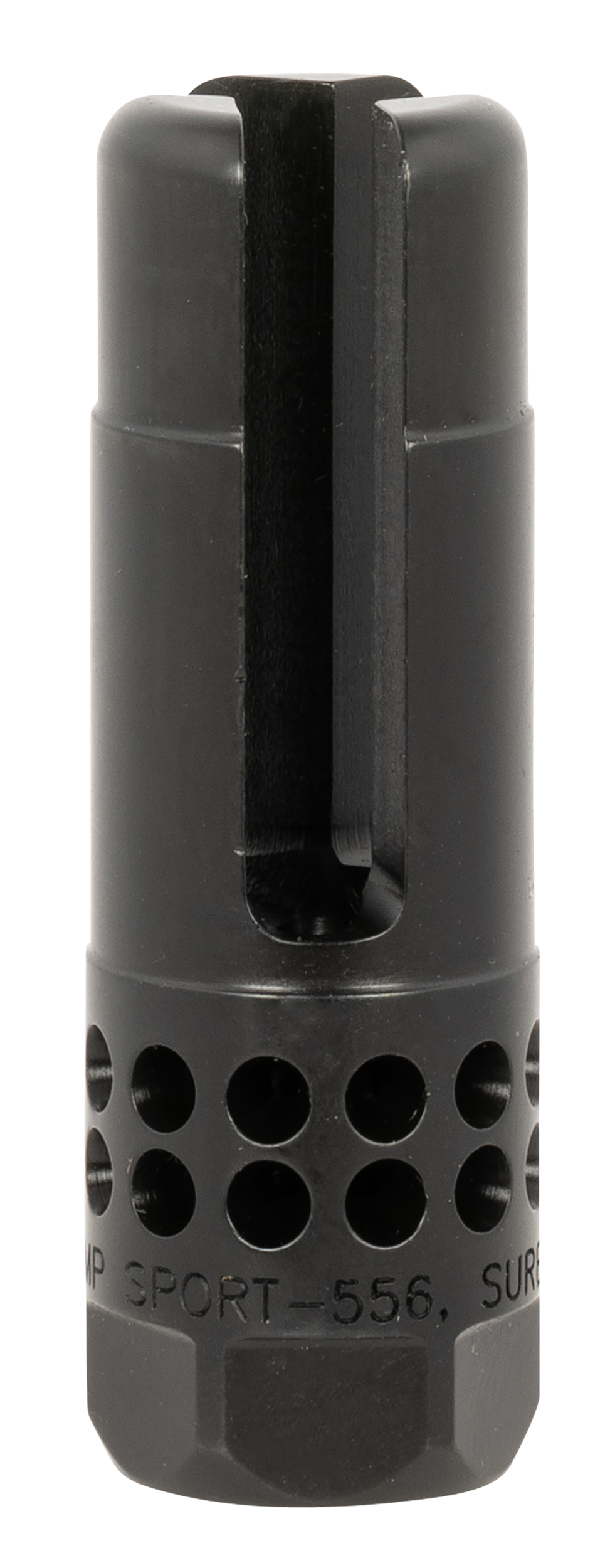Surefire Warcomp Sport Flash Hider 5.56mm 1/2"-28 3-Prong DLC Stainless
