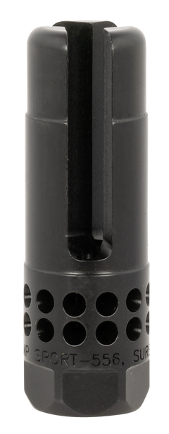 Surefire Warcomp Sport Flash Hider 5.56mm 1/2"-28 3-Prong DLC Stainless