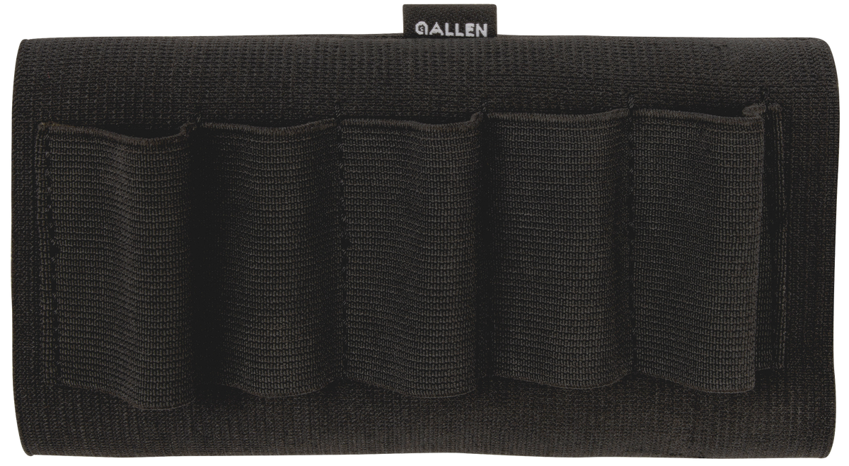 Allen 205 Buttstock Shotgun Shell Holder 5 Rounds Black Elastic