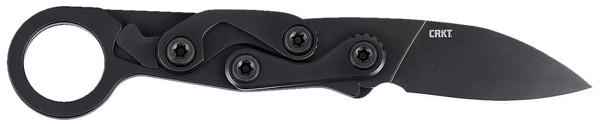 Columbia River CRKT Provoke EDC 2.47" Folding Plain Black Oxide D2 Steel Black Aluminum Handle
