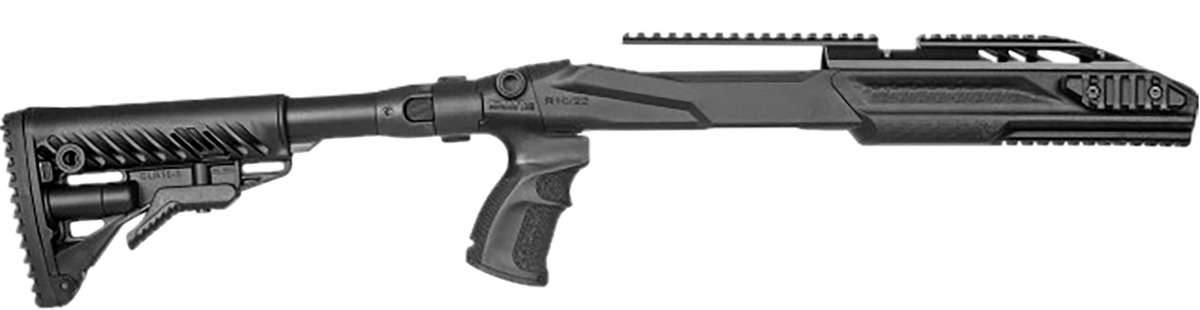 FAB Defense FX-M4 10/22 M4 Collapsible Stock Conversion Kit - Left-Side Folding, Polymer, Black