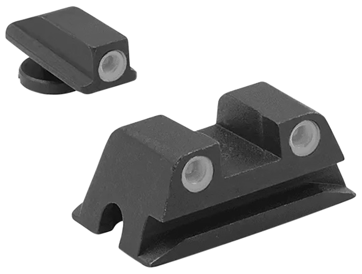 Meprolight Tru-Dot Walther PPS/PPX/Creed Fixed Night Sight Set - Green Tritium White Outline