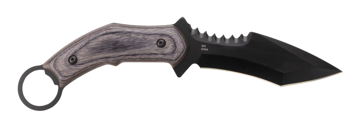 S.O.G Phantom Edge Karambit HQ 4.75" Fixed Blade 3Cr13 Tanto Plain Edge