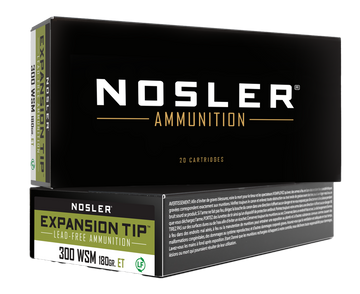 Nosler E-Tip 300 WSM 180gr Lead-Free 20-Rd/Box - Box or Case