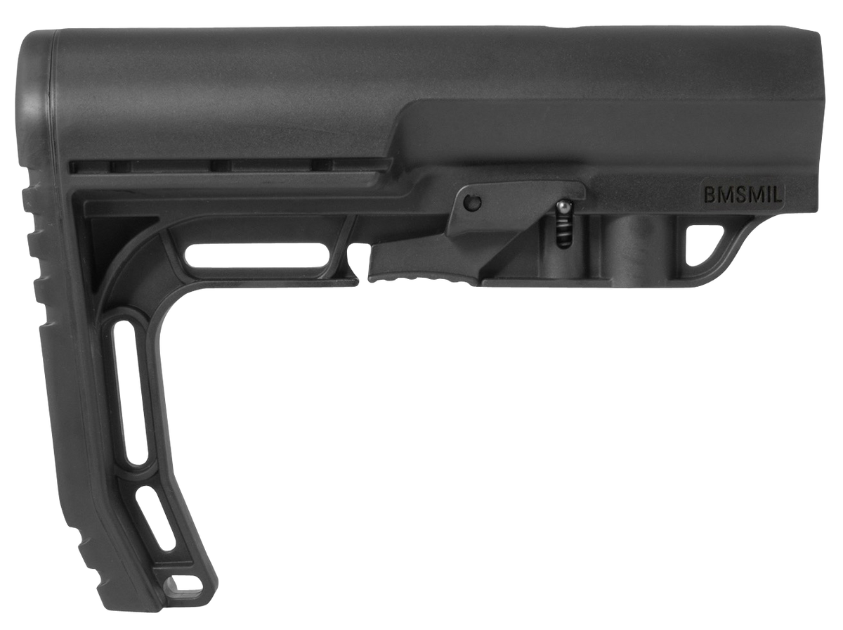 Mission First Tactical BMSMIL Battlelink Minimalist Stock Collapsible Black Polyamide for AR-15/M16/M4 - Mil-Spec Tube (Not Included)
