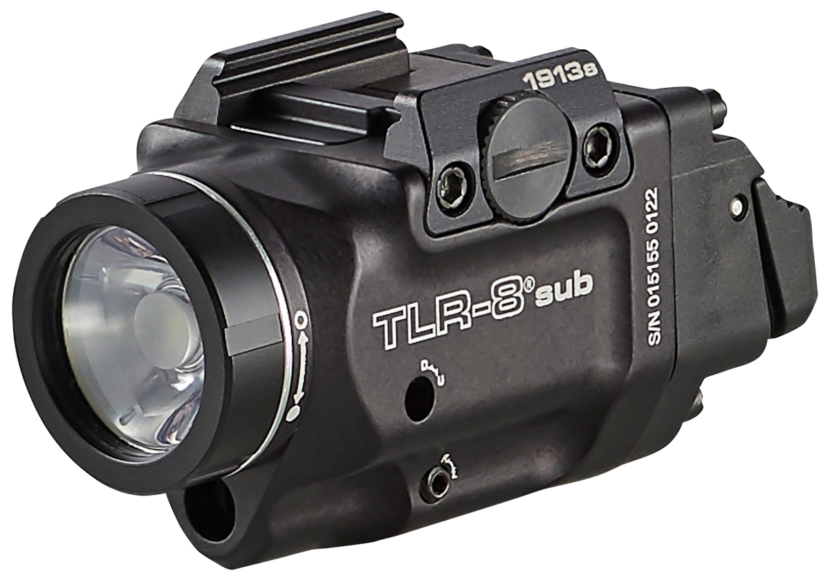 Streamlight TLR-8 Sub Gun Light with Red Laser 500 Lumens White LED 1913 Short Rail - Black Anodized