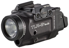 Streamlight TLR-8 Sub Gun Light with Red Laser 500 Lumens White LED 1913 Short Rail - Black Anodized
