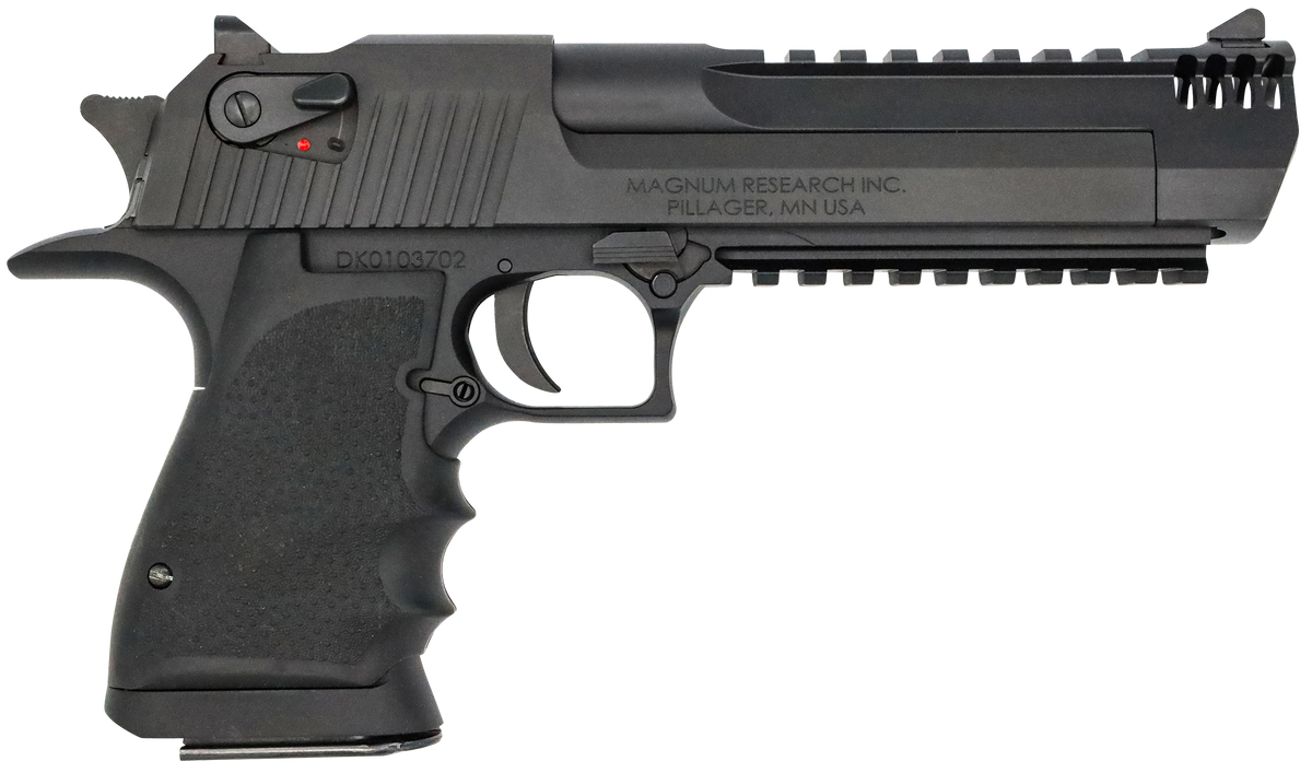Magnum Research Desert Eagle Mark XIX L6 44 Rem Mag 6" 8+1 Semi-Auto Pistol - Muzzle Brake - Black