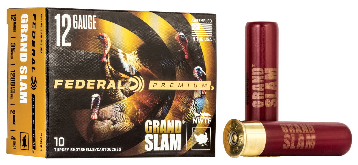 Federal Premium Grand Slam 12 Gauge 3.5" 2oz #4 Shot 10 Rd - Box or Case