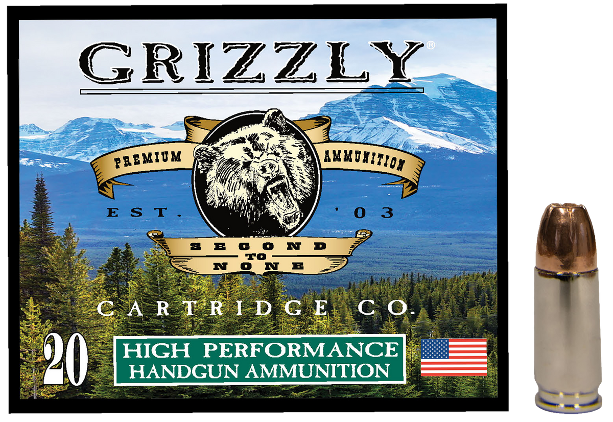 Grizzly Ammo 9mm Luger 124gr JHP Self Defense - Box or Case