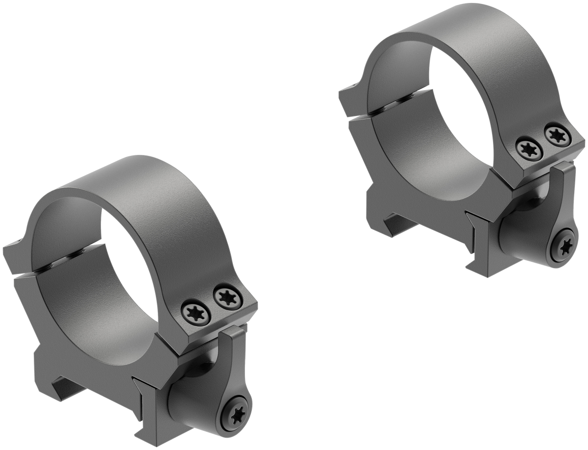 Leupold QRW2 Cross-Slot 30mm Low Matte Black Steel Quick Release Scope Rings