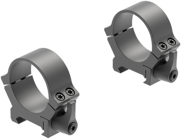 Leupold QRW2 Cross-Slot 30mm Low Matte Black Steel Quick Release Scope Rings