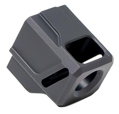 Faxon Firearms EXOS-523 9mm Pistol Compensator for Glock 43 1/2x28 Black Anodized Aluminum