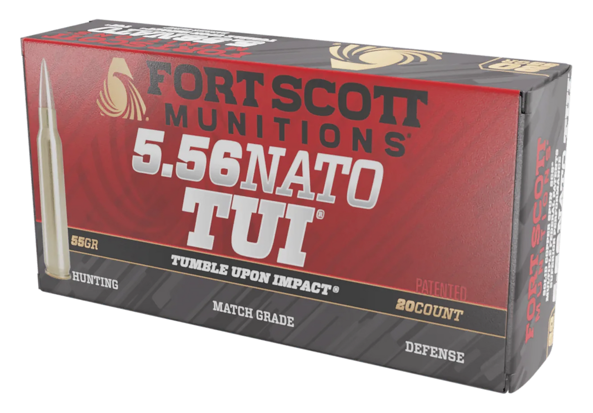 Fort Scott Munitions Tumble Upon Impact (TUI) 5.56x45mm NATO 55gr Solid Copper Spun - Box or Case