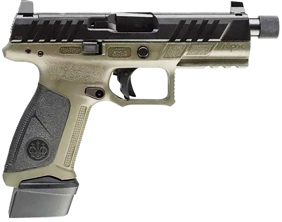 Beretta APX A1 Tactical 9mm Luger 4.8" 21+1 Semi-Auto Pistol - OD Green