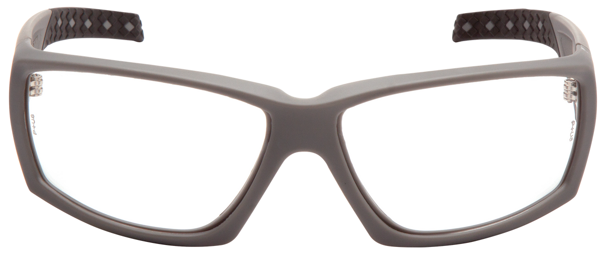 Pyramex OverWatch Safety Glasses Clear Anti-Fog Lens Urban Gray Frame
