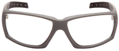 Pyramex OverWatch Safety Glasses Clear Anti-Fog Lens Urban Gray Frame