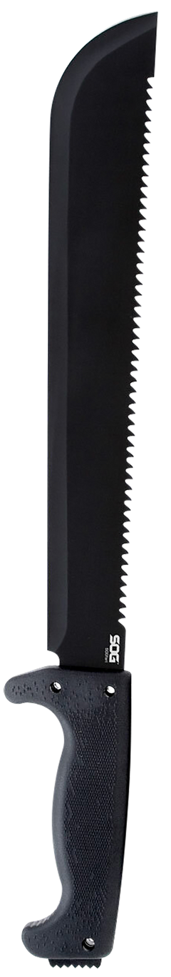 S.O.G SOGfari MC01-N 13" Machete - 3Cr13MoV SS Black Powder Coated Kraton Handle