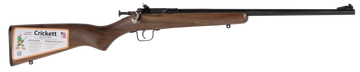 Crickett KSA2338 Youth 22 WMR 16.12" 1-Rd Bolt Action Rifle - Walnut Stock