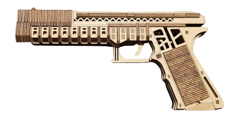 S&W Pepper Spray CAMP CBG-PZ-7GLK Glock 3D Wooden Puzzle