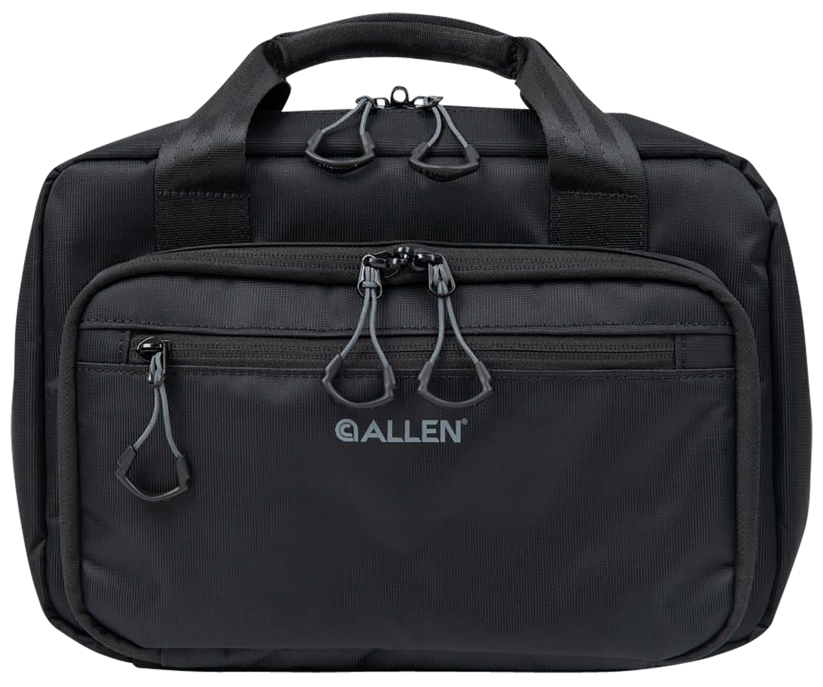 Allen 3639 Double Pistol Bag Black Nylon Holds 2 Handguns