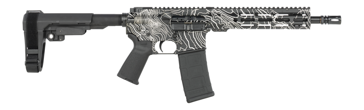 Shark Coast Tactical Topography 5.56 NATO 10.5" 30+1 Semi-Auto AR Pistol