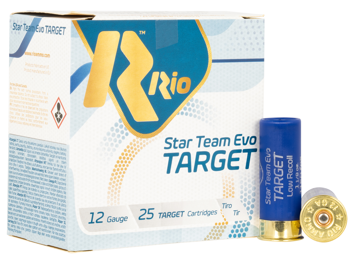 Rio Ammunition Team Target 12 Gauge 2.75" 1-1/8 oz 7.5 Shot - Box or Case