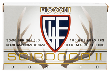 Fiocchi Extrema 30-06 Springfield 165gr Swift Scirocco II Bonded 20 Bx/10 Cs - Box or Case