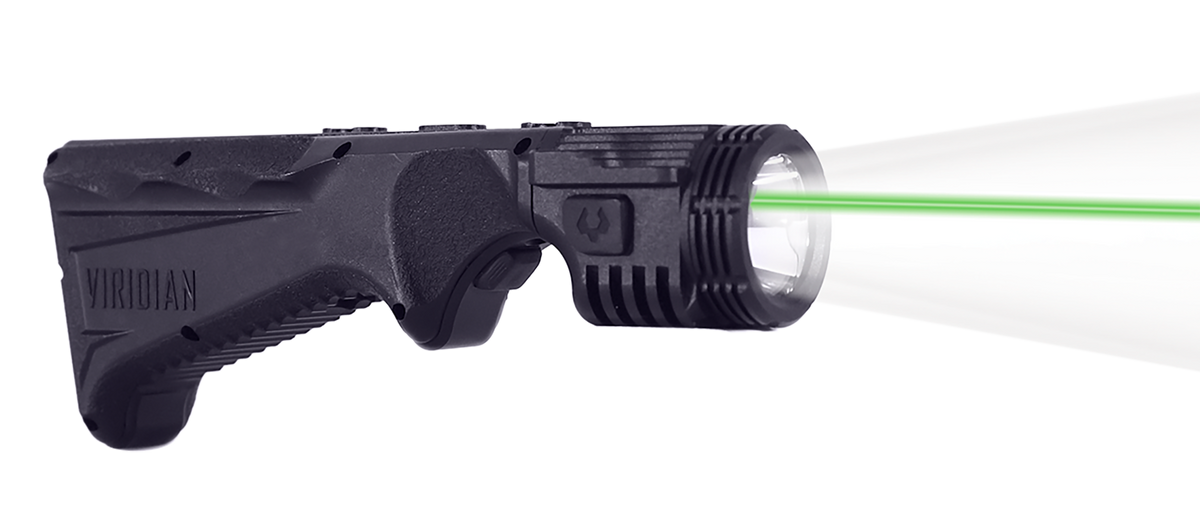 Viridian 4LUX 2K Angled Foregrip M-LOK 2000 Lumen White LED w/Green Laser - Black