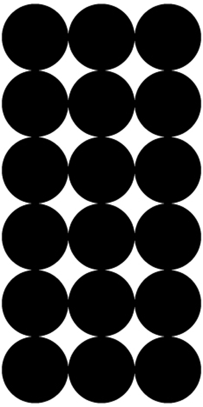 Pro-Shot SplatterShot Repair Pasters Black 1" Self-Adhesive 216 Count