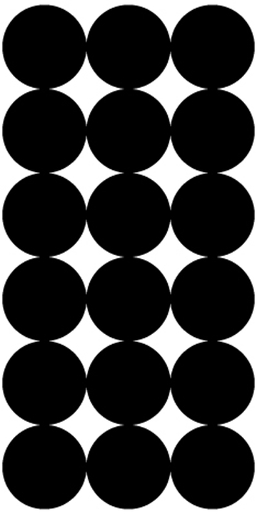 Pro-Shot SplatterShot Repair Pasters Black 1" Self-Adhesive 216 Count