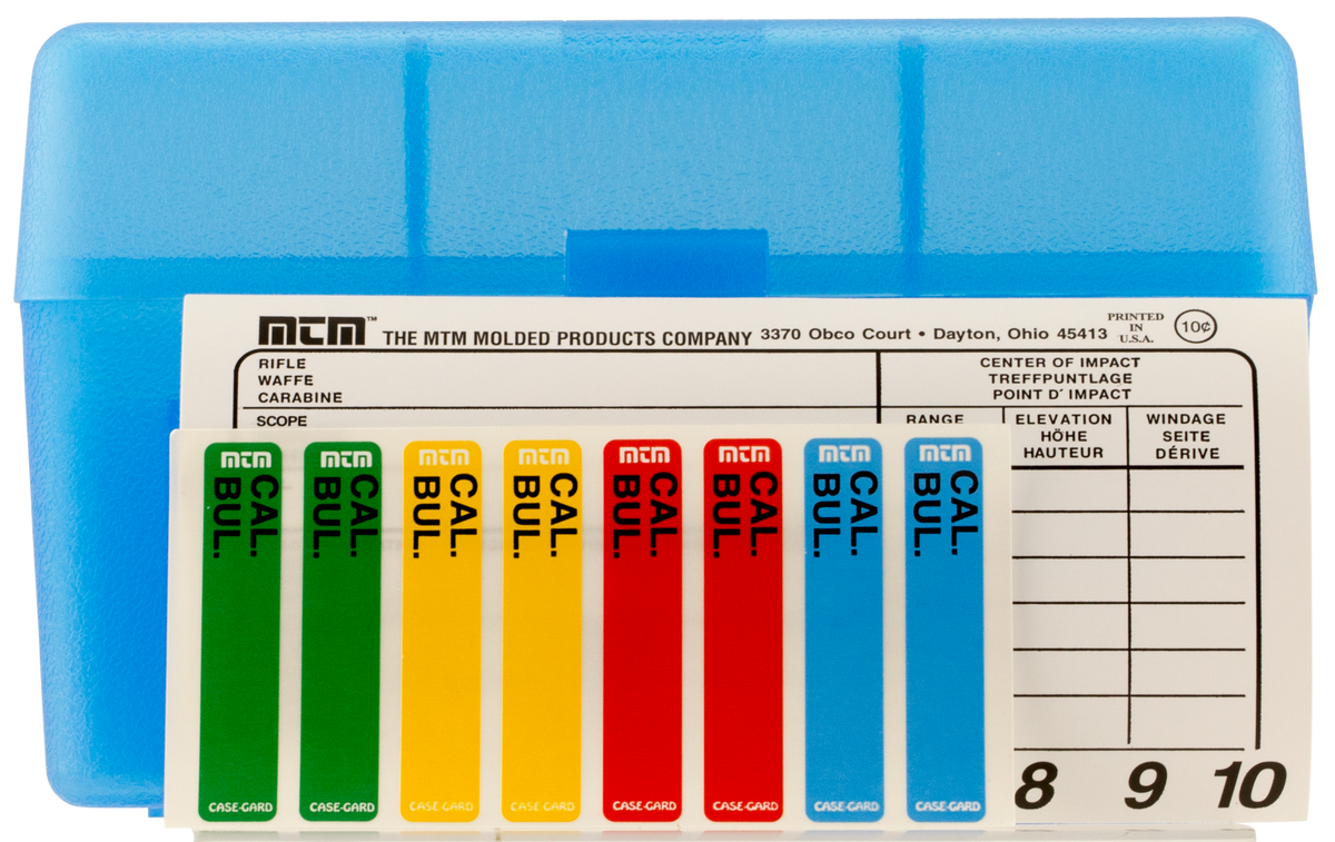 MTM RL5024 Case-Gard R-50 Multi-Caliber 270/30-06 50rd Clear Blue Polypropylene Ammo Box