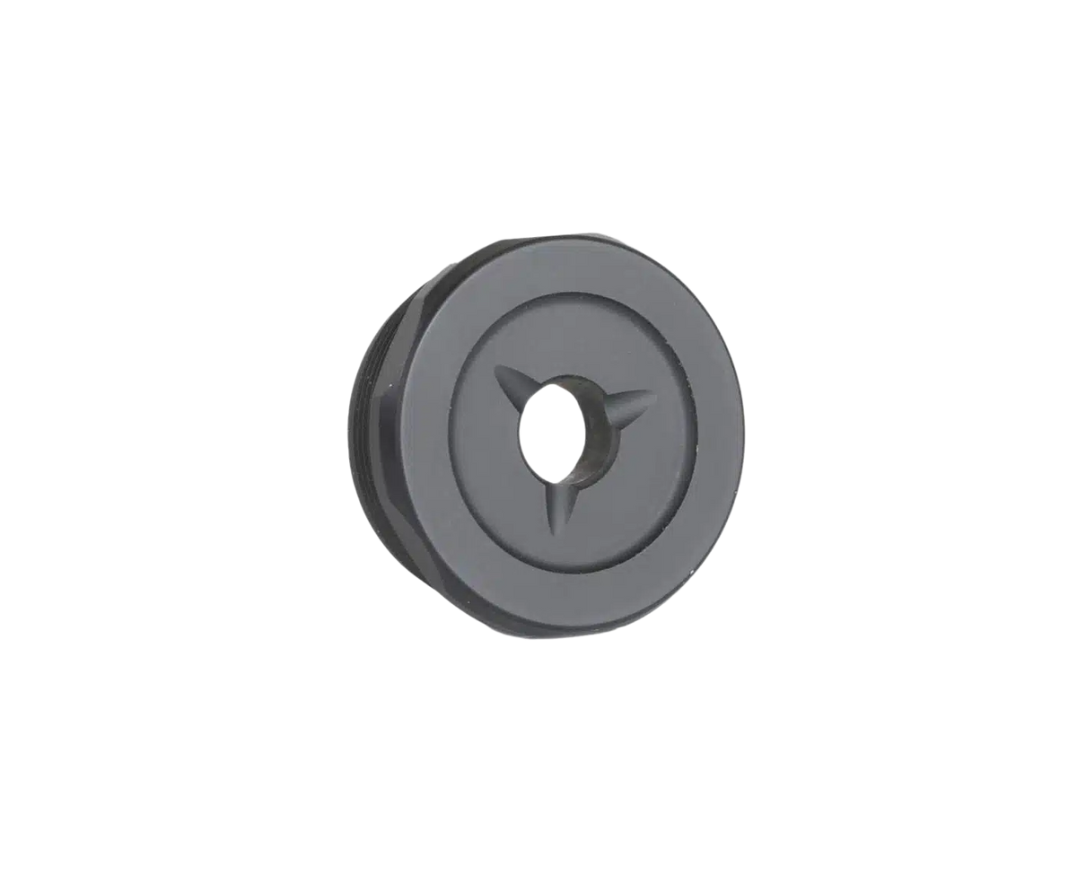 JK Armament 155 Pro Flash Reducer End Cap 22 Cal Hard Anodized Black