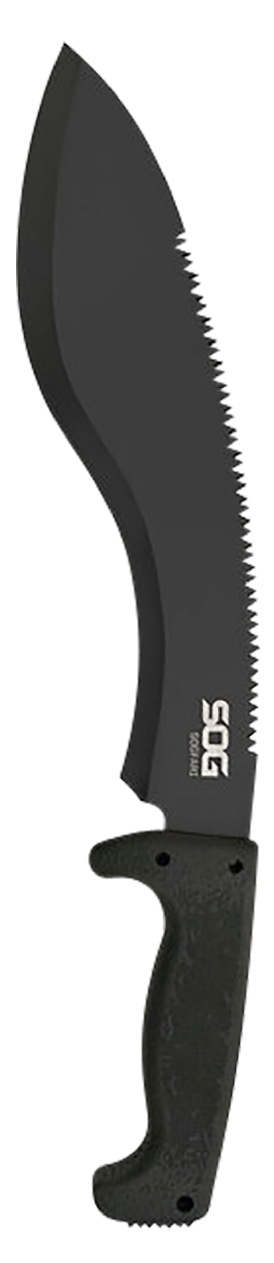 S.O.G SOGfari Kukri 12\" Fixed Blade Machete 3Cr13MoV SS Black Kraton Handle