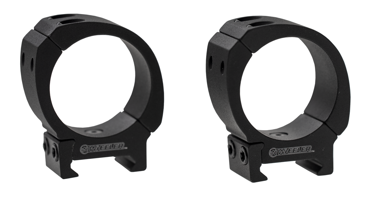 Wheeler Sporter Scope Rings 34mm High Black Bi-Weaver