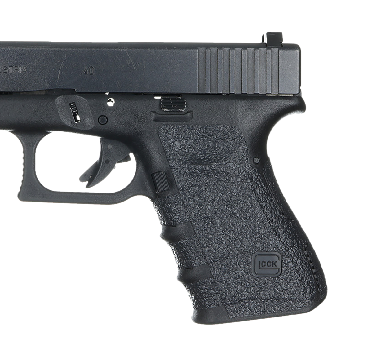 Talon 110R Adhesive Grip for Glock 19/23/25/32/38 Gen4 (No Backstrap) - Black Textured Rubber